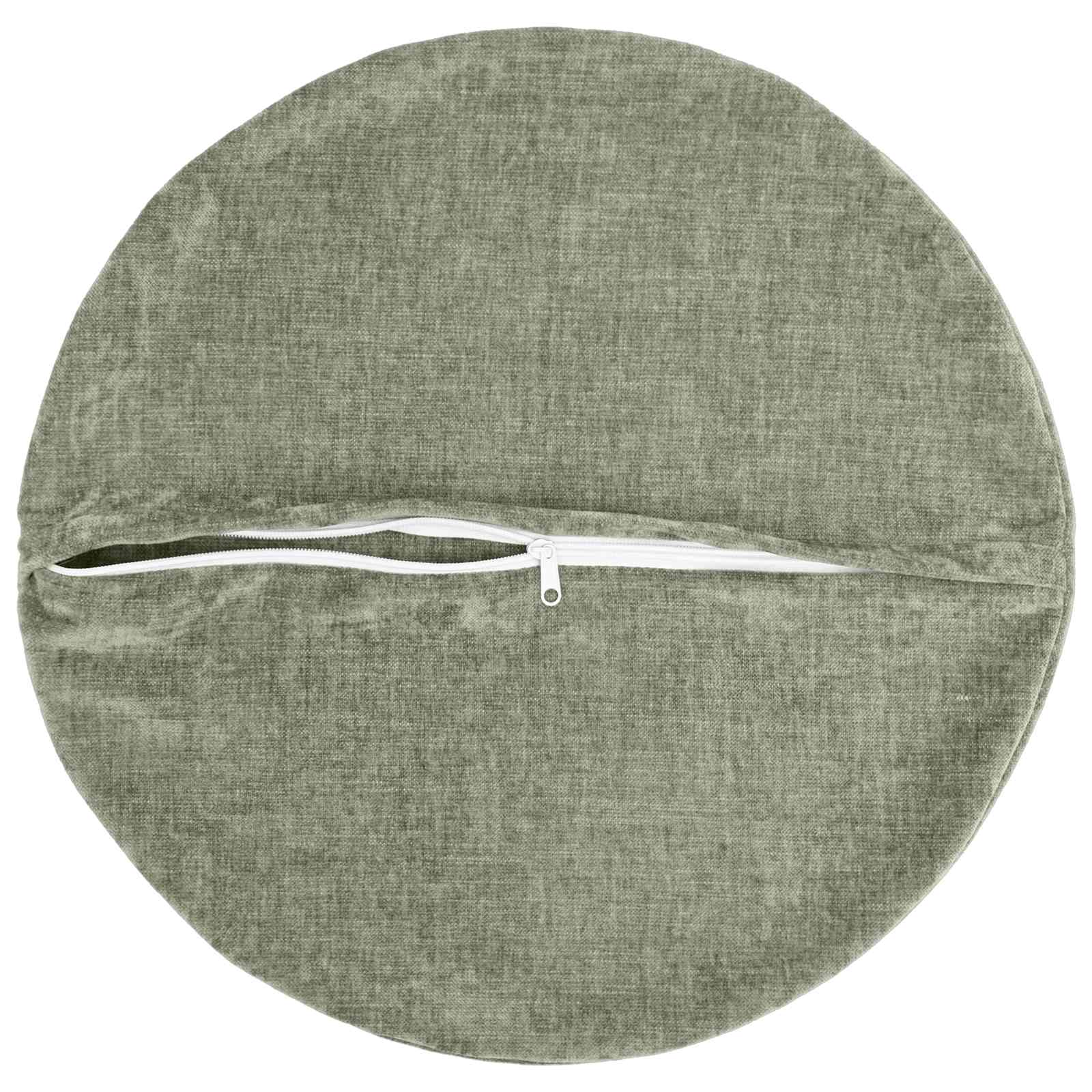 Kissenbezug 6 Stk. HEERLEN Dunkelgrau 30 x 30 cm Chenille-Stoff