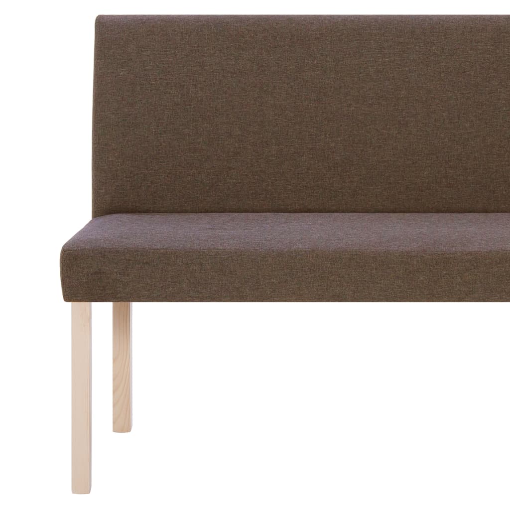Sitzbank 139,5 cm Dunkelgrau Polyester