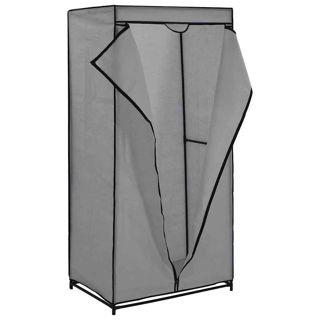 Kleiderschrank Schwarz 75×50×160 cm