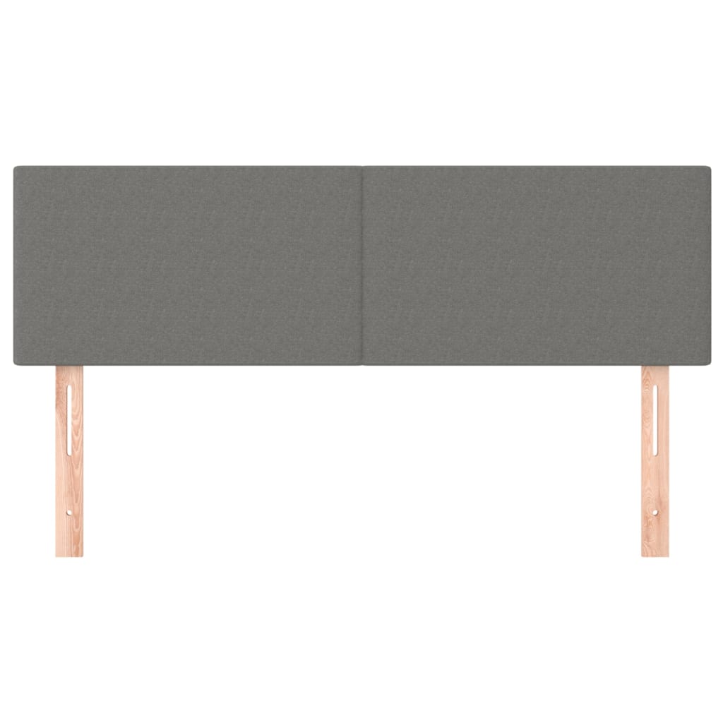 Kopfteil Hellgrau 80x5x118/128 cm Stoff