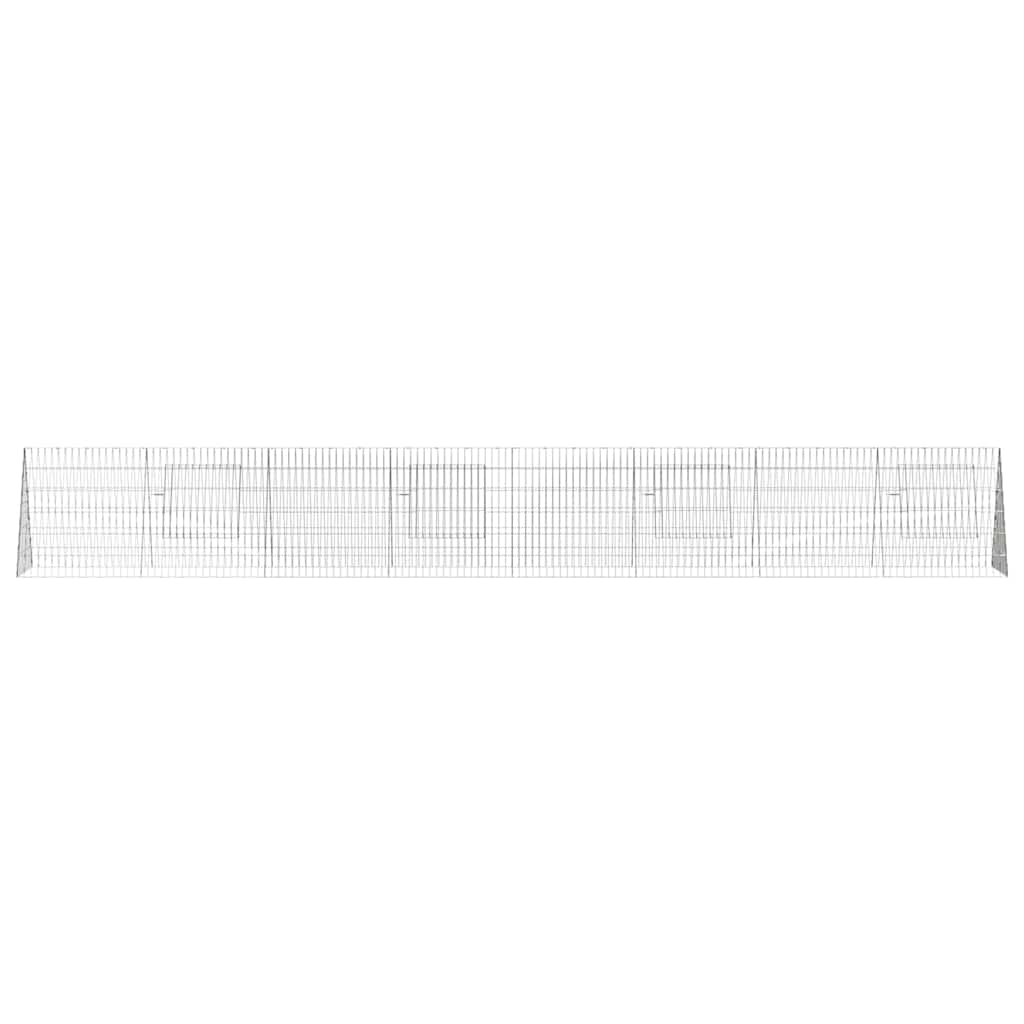 Hasenkäfig Silber 110 x 55 x 55 cm Verzinkter Stahl