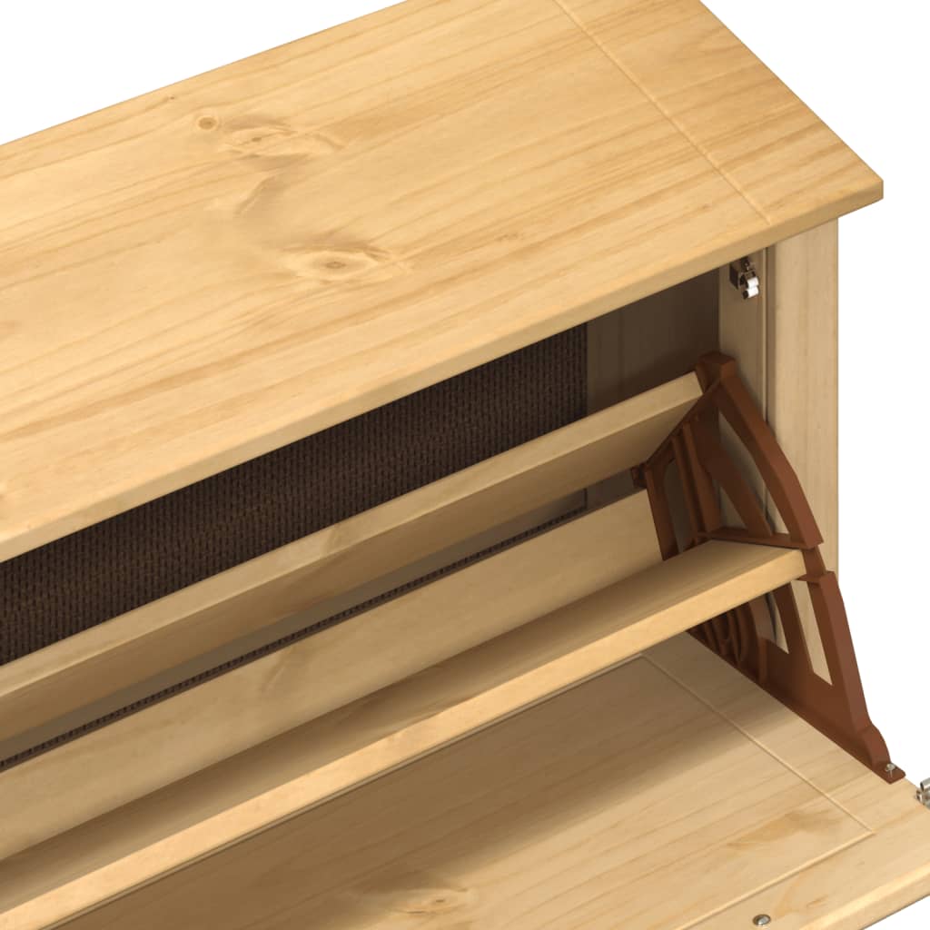 Schuhschrank Corona 99x32x47 cm Massivholz Kiefer