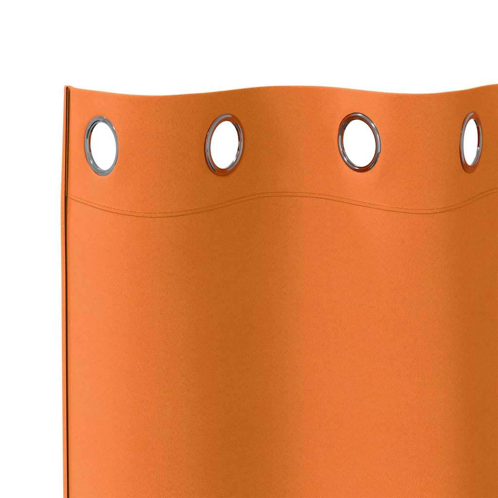 Verdunkelungs-Vorhänge mit Ringen 2 pcs Beige 140 x 140 cm