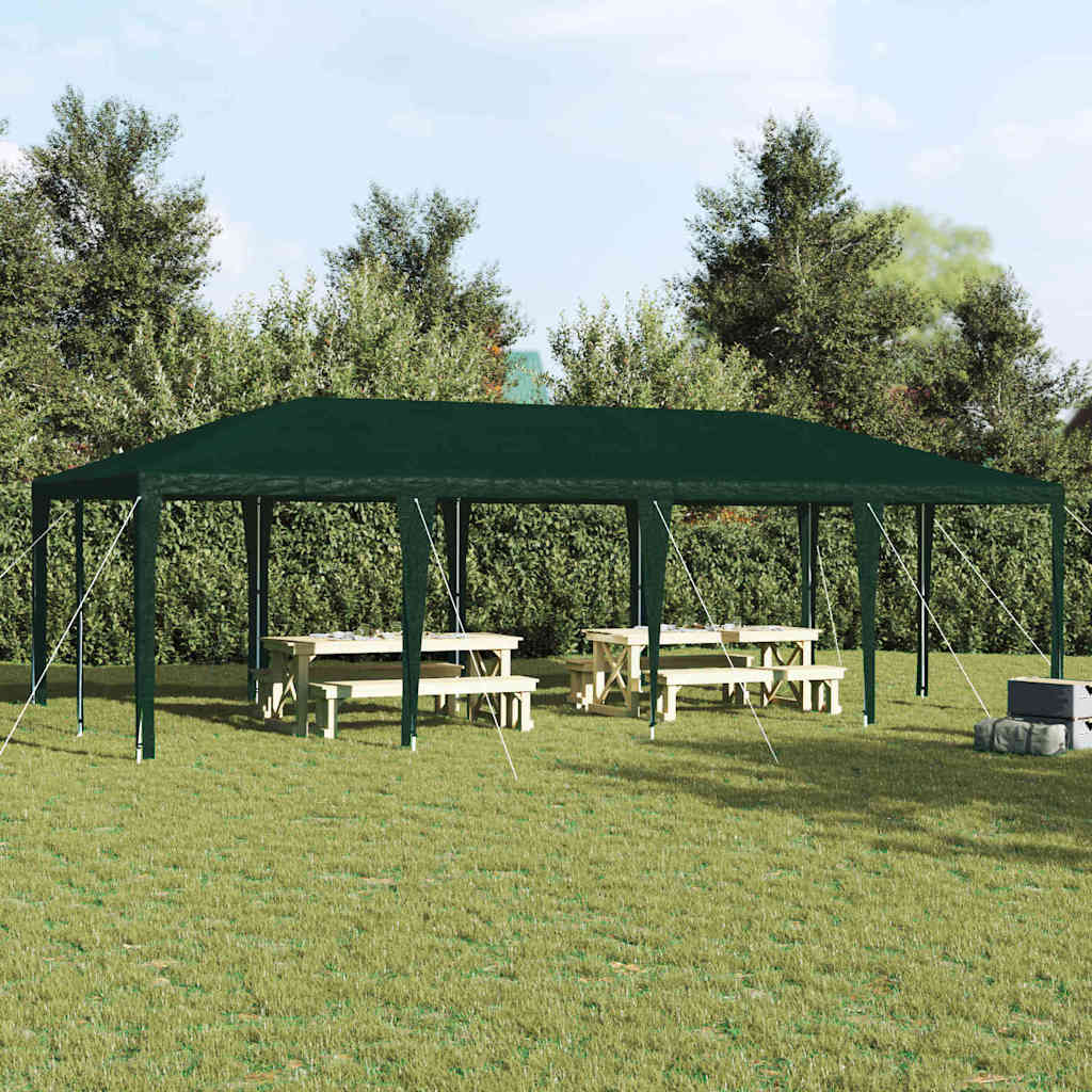 Party-Zelt Weiß 400 x 400 x 266 cm Polyethylen und Stahl