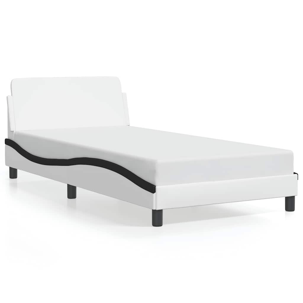 Bettgestell "Dover" Schwarz 80x200 cm Kunstleder
