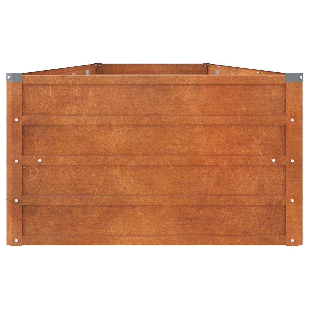 Hochbeet Rostig 100x100x77 cm Cortenstahl