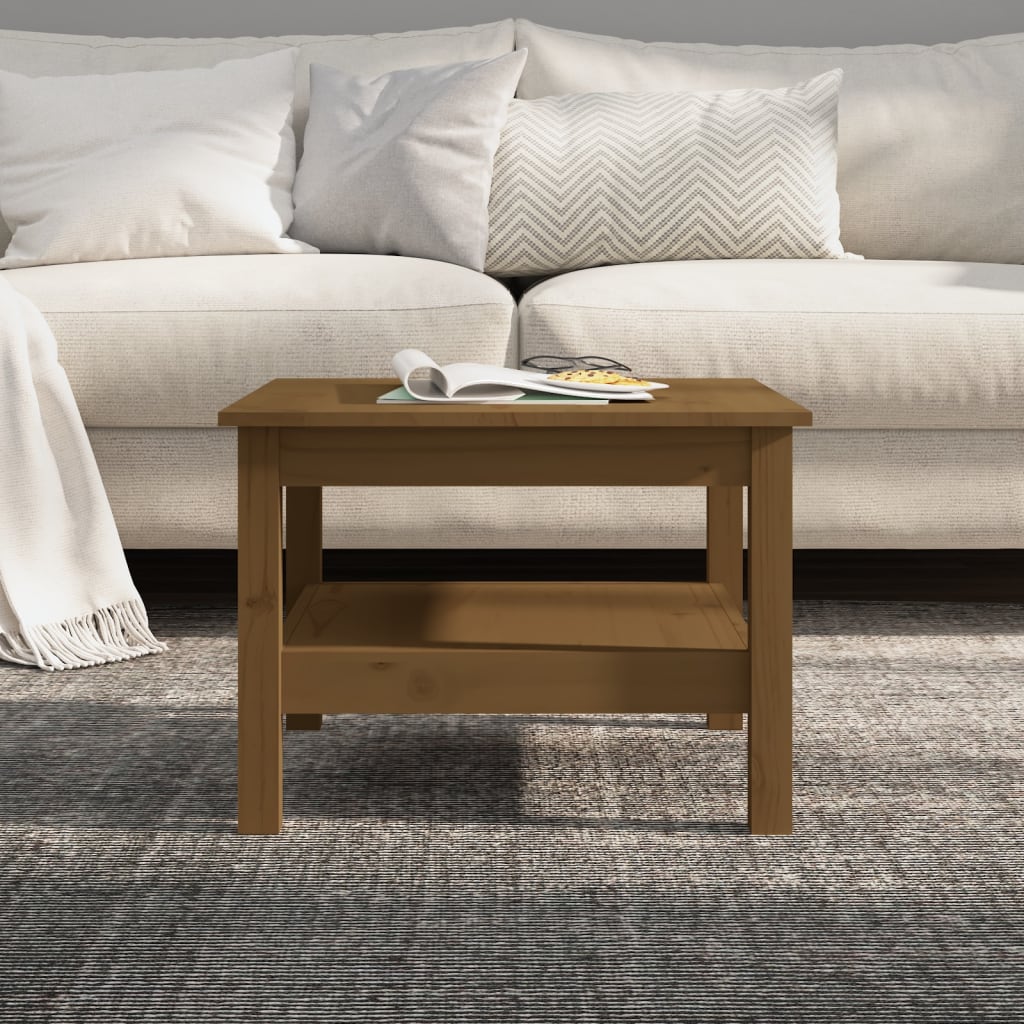 Couchtisch 45 x 45 x 40 cm Massivholz Kiefer