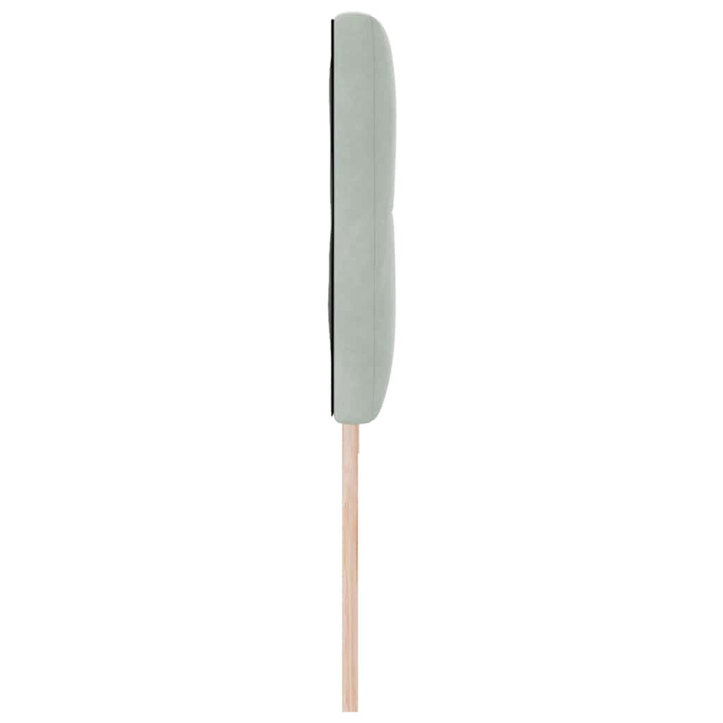 Kopfteil Hellgrau 80 cm Samt