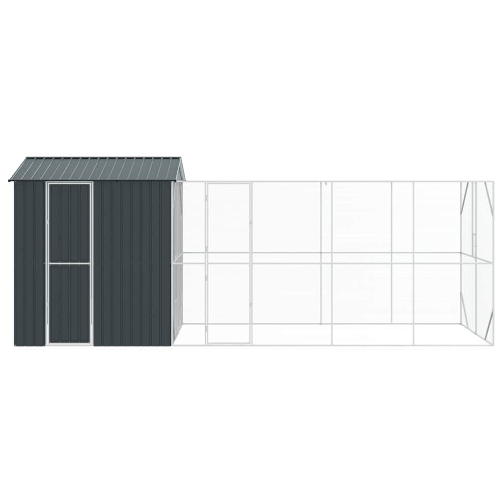 Vogelkäfig Anthrazit 416,5 x 103 x 142 cm Verzinkter Stahl