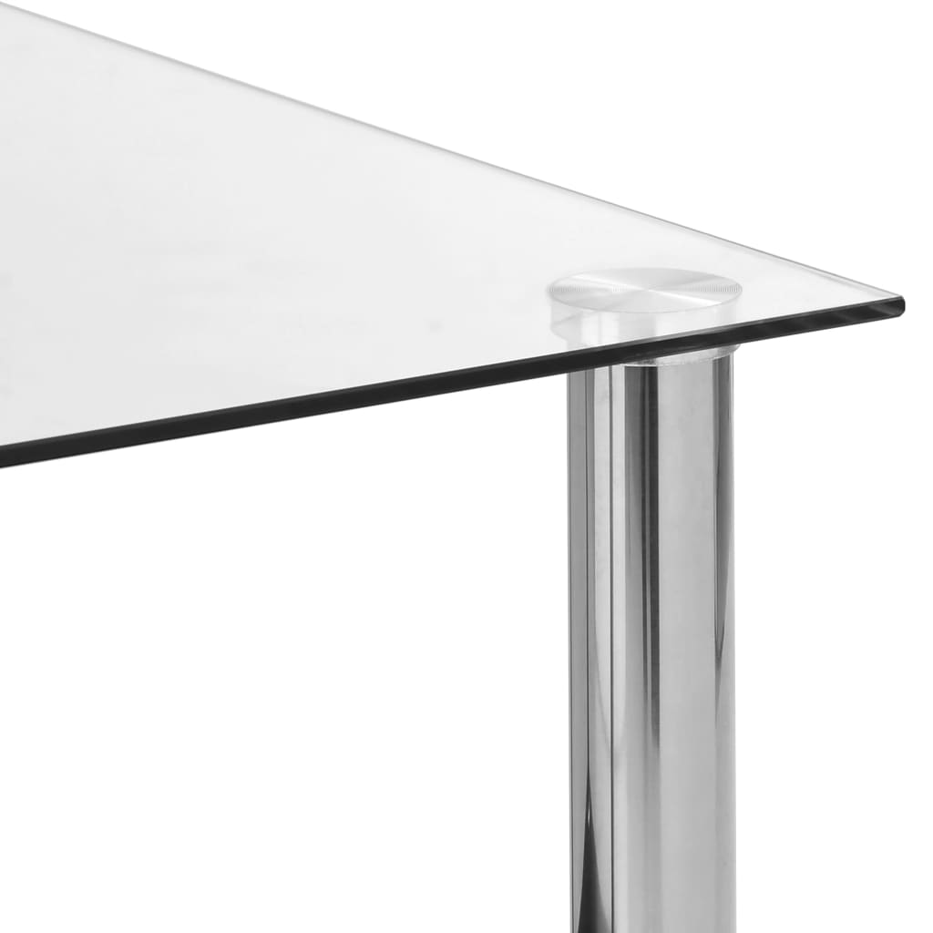 Beistelltisch Schwarz 45x50x45 cm Hartglas