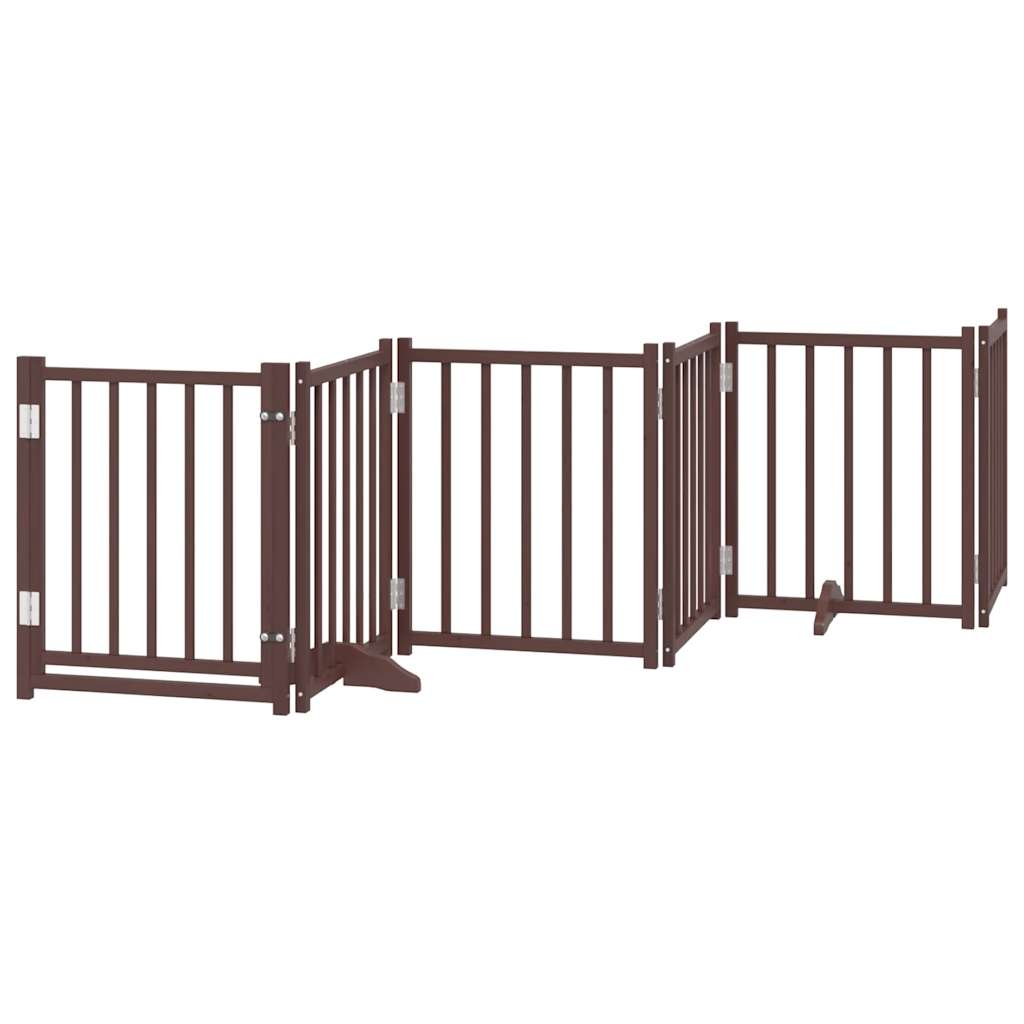 3-tlg. Hundetor Faltbar 150 cm Massivholz Tanne
