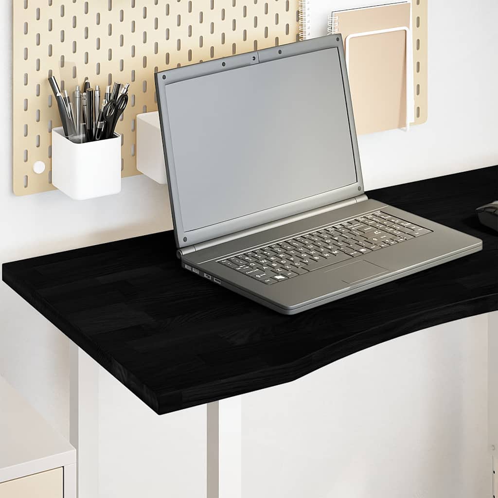Schreibtischplatte Unbehandelt 80x50x2,5 cm Massivholz Eiche