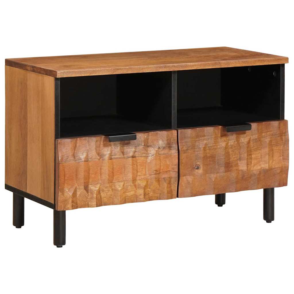 TV-Schränk Weiße gewaschene Oberfläche 70 x 33 x 46 cm