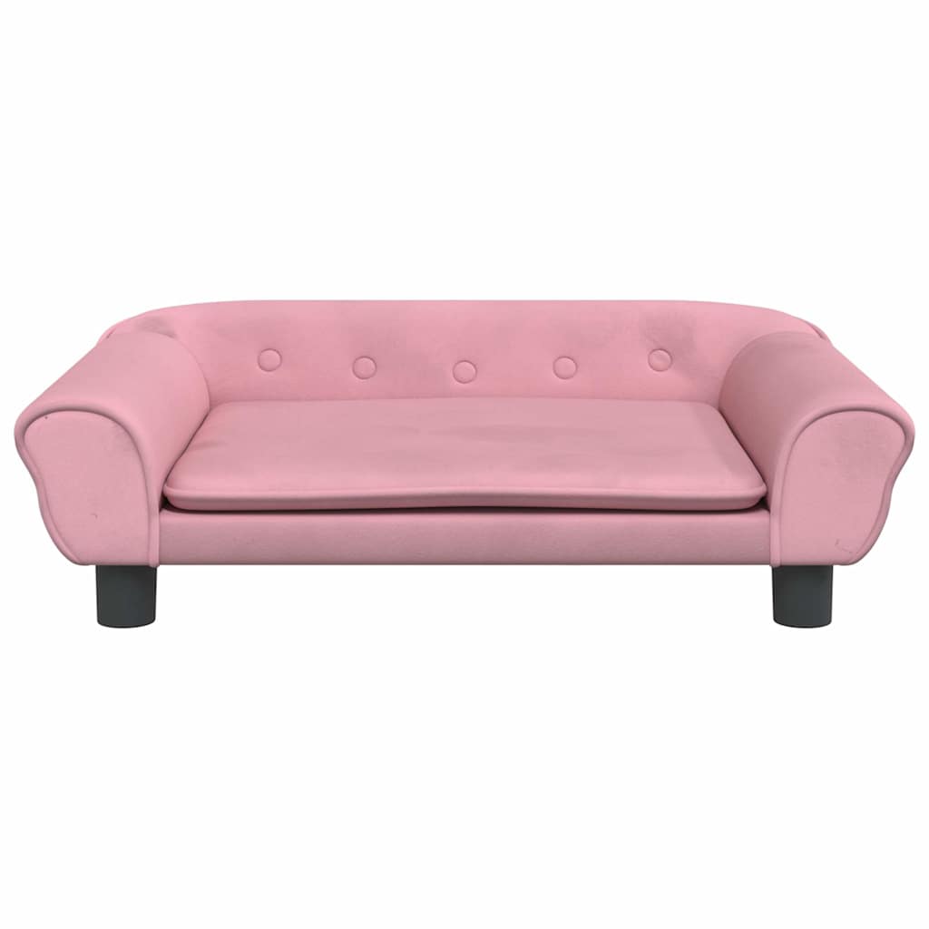 Hundebett Blau 100x50x21 cm Samt