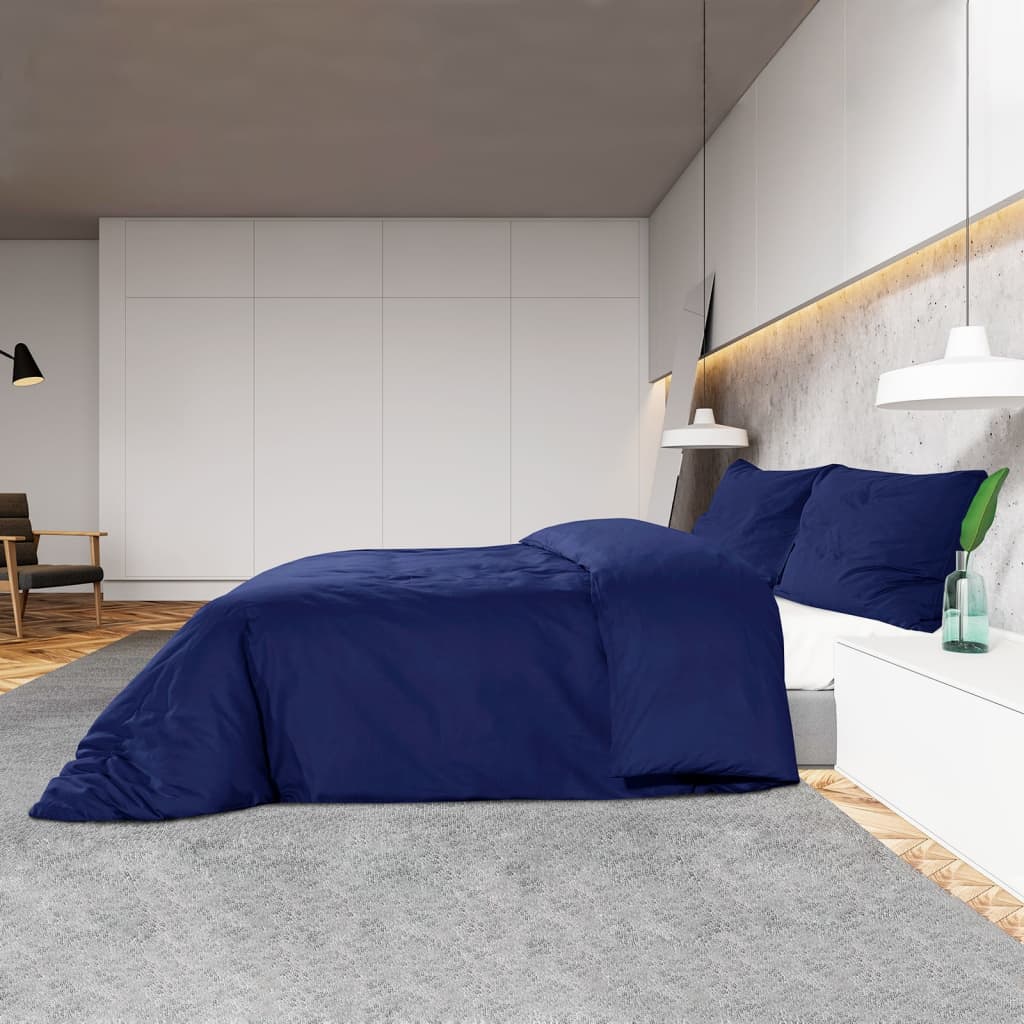 Bettwäsche-Set Anthrazit 140x200 cm Leichte Mikrofaser