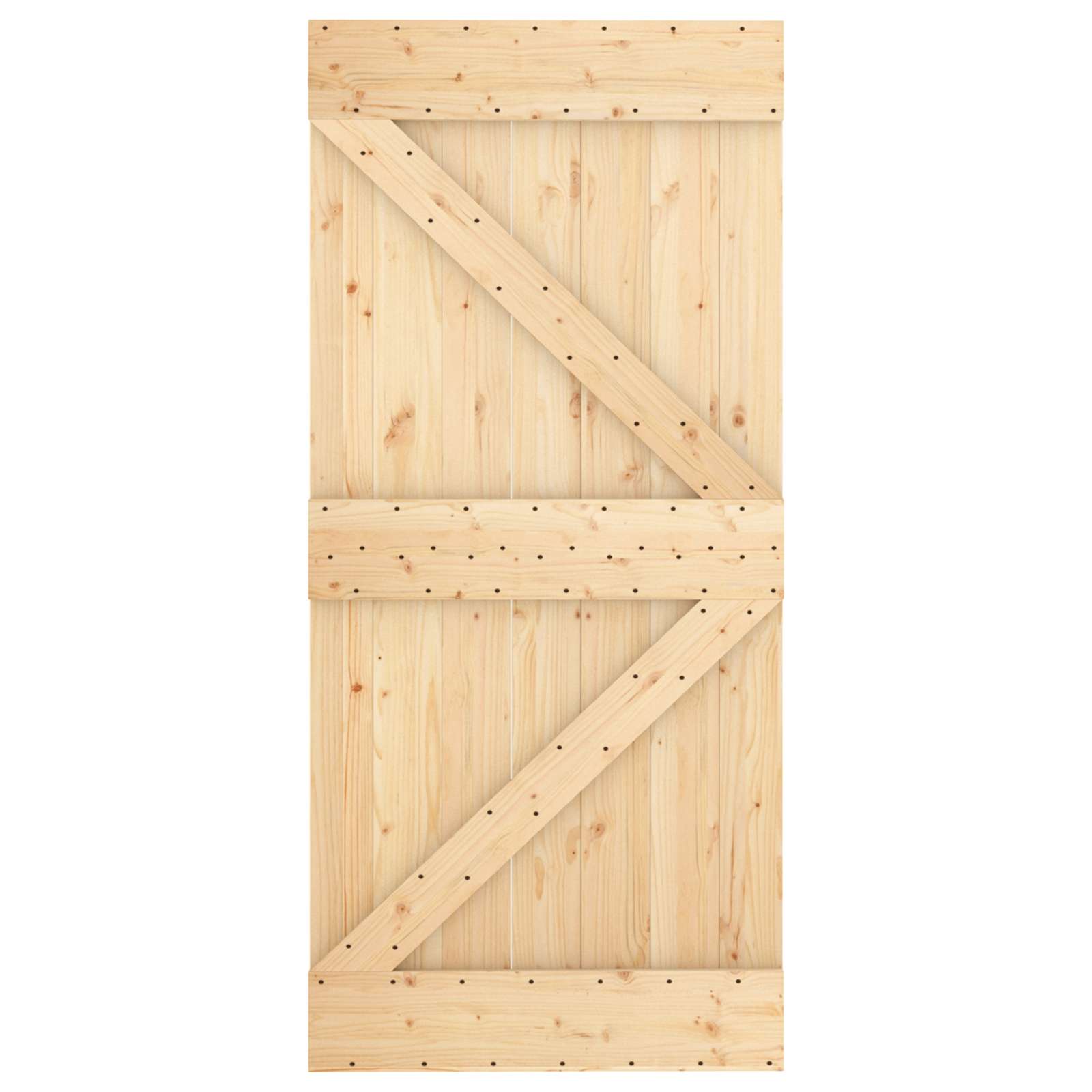 Tür NARVIK Natur 80 x 210 cm Massivkiefer
