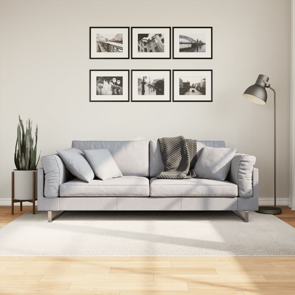 Teppich IZA Kurzflor Skandi-Stil Anthrazit 80x150 cm