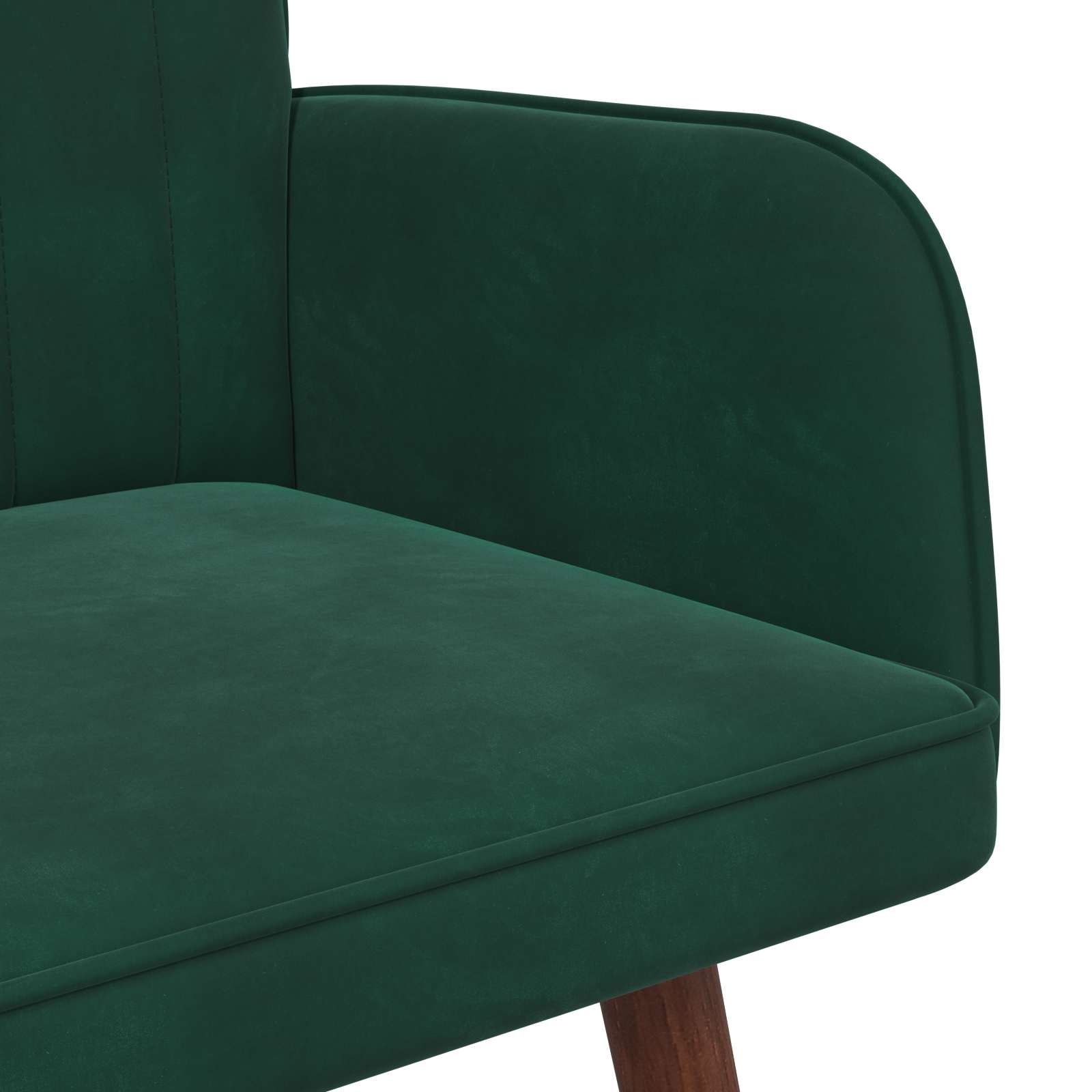 2-Sitzer Sofa Hellgrau 115 x 61 x 87 cm Samt (V)
