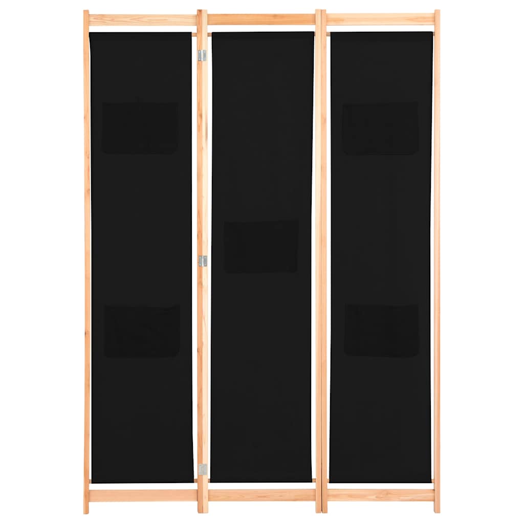 5-teiliger Raumteiler Creme 200 x 170 x 4 cm Stoff