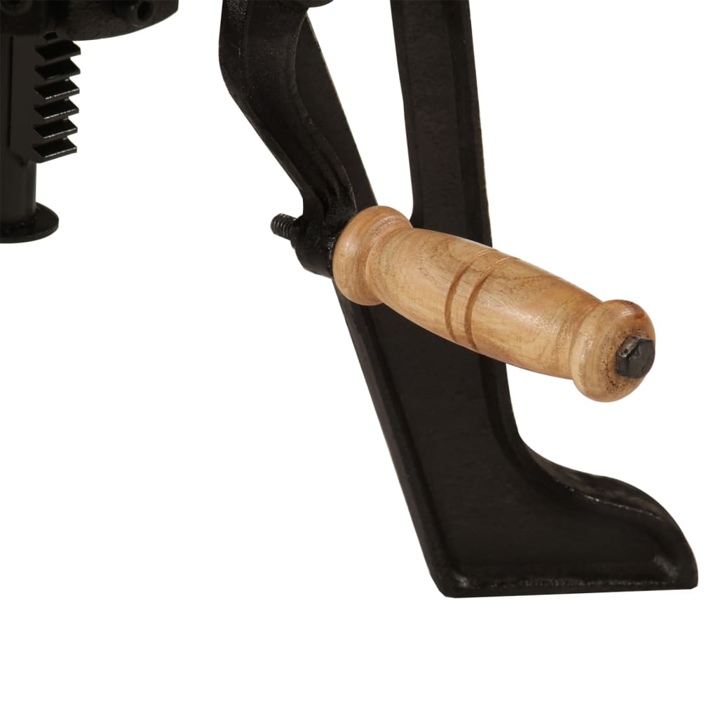 Beistelltisch 60×(46-63) cm Massivholz Mango und Gusseisen