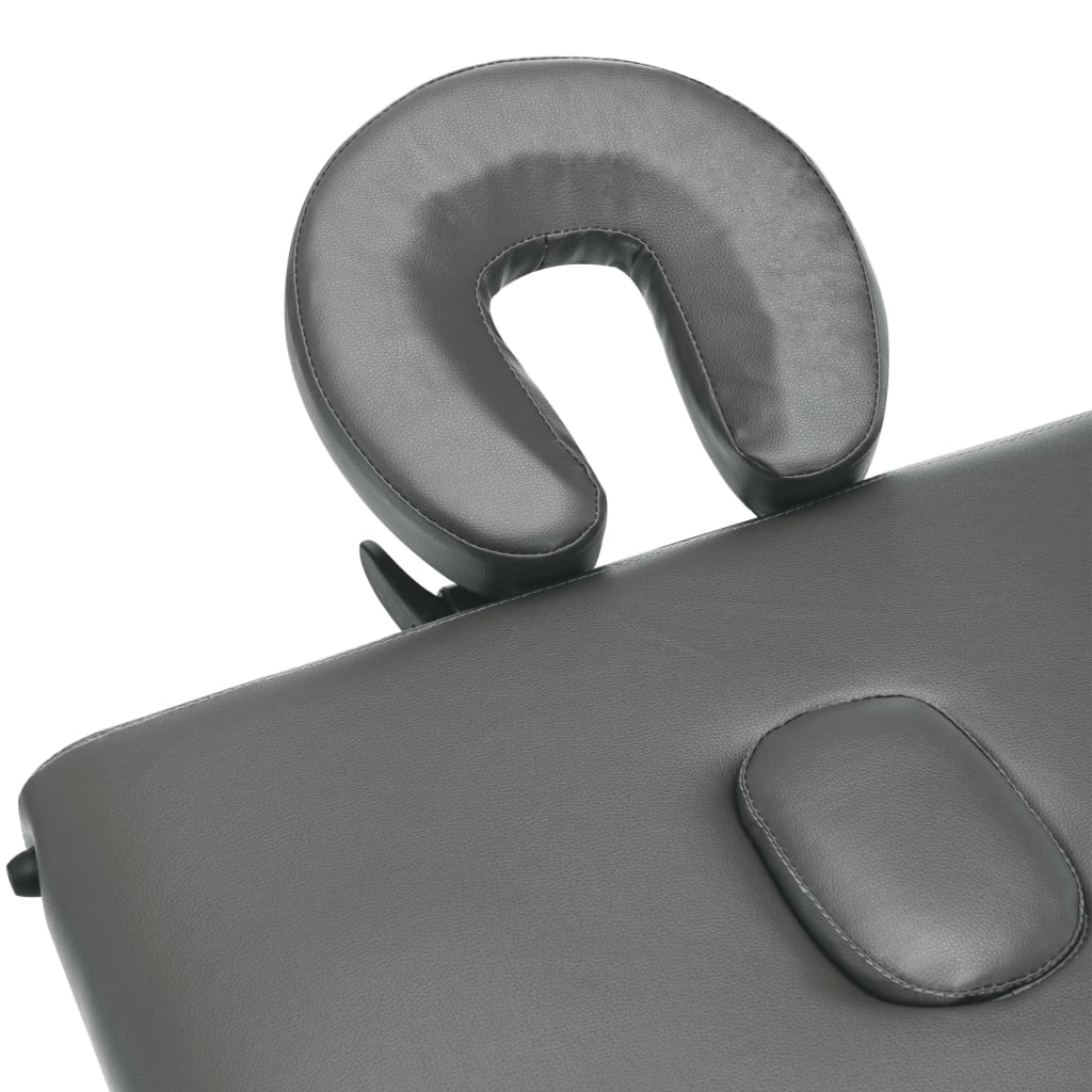 Massagetisch mit Aluminiumrahmen, faltbar 3 Zonen Creme-Weiß