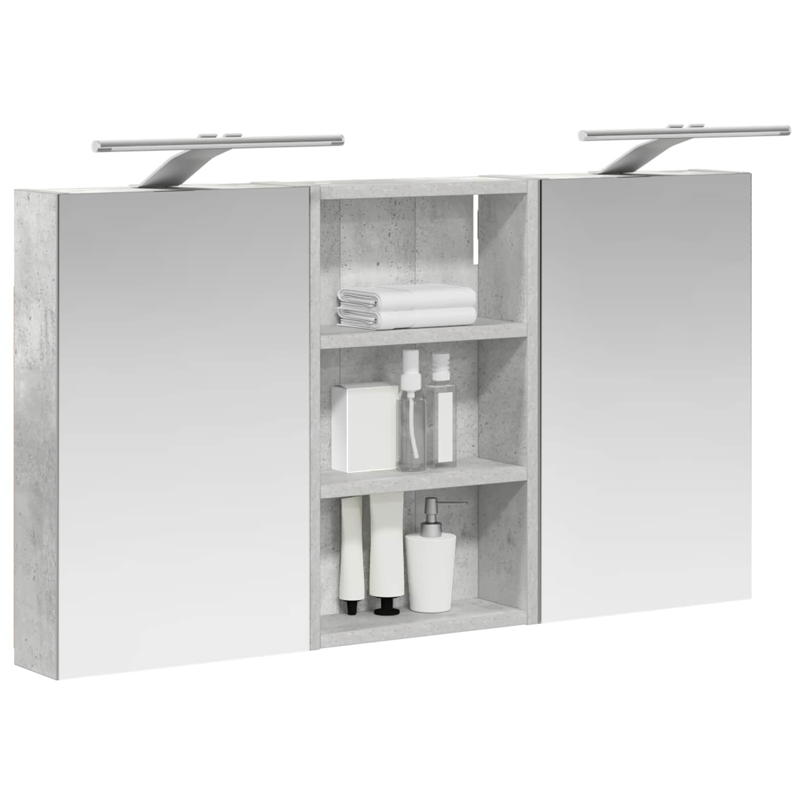 Badezimmerschrank-Set 3 pcs 80 x 10,5 x 50 cm Holzwerkstoff