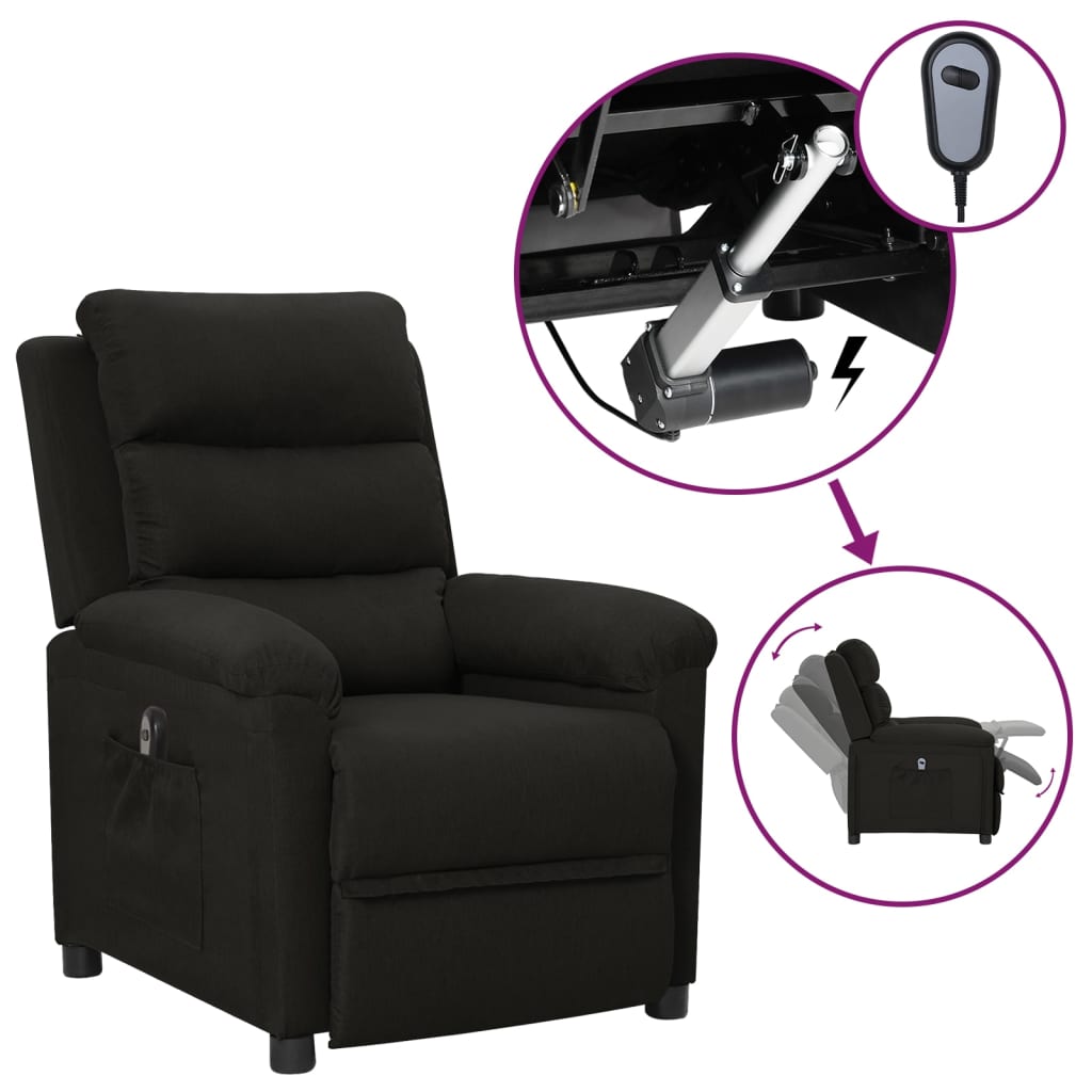 Relaxsessel Elektrisch Braun Stoff