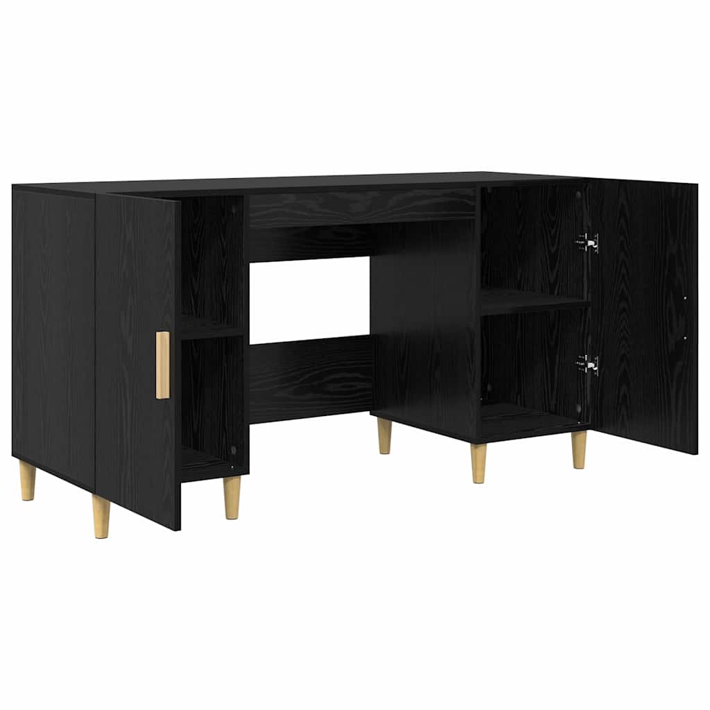 Schreibtisch Weiß 140x50x75 cm Holzwerkstoff