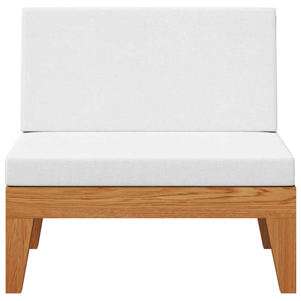 2-tlg. Garten-Lounge-Set mit Auflagen Massivholz Akazie