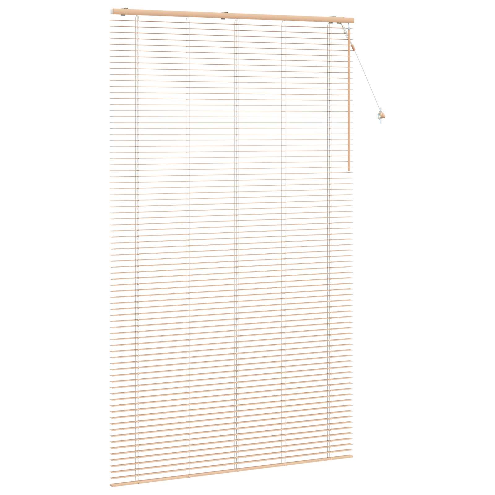 Jalousie Eichenoptik 40 x 130 cm 35 mm Massives Paulownia-Holz