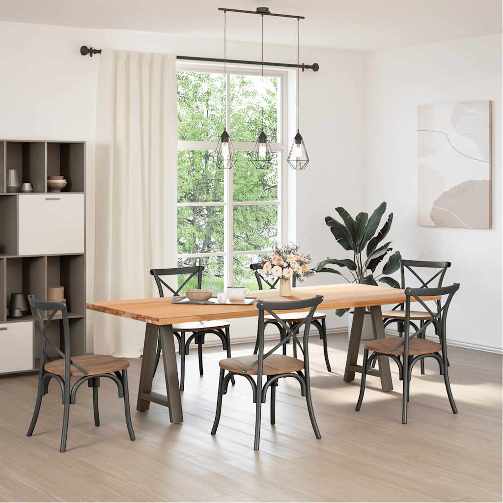 Couchtischbeine A-Form 2 Stk. 30x(30-31) cm Stahl
