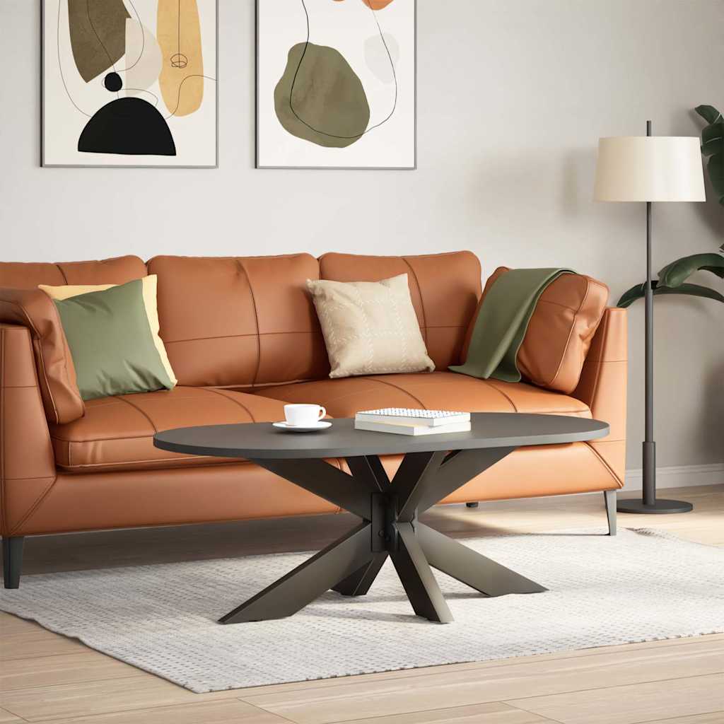 Couchtischbein in Spinnenform Naturstahl 98x58x(42-43) cm Stahl