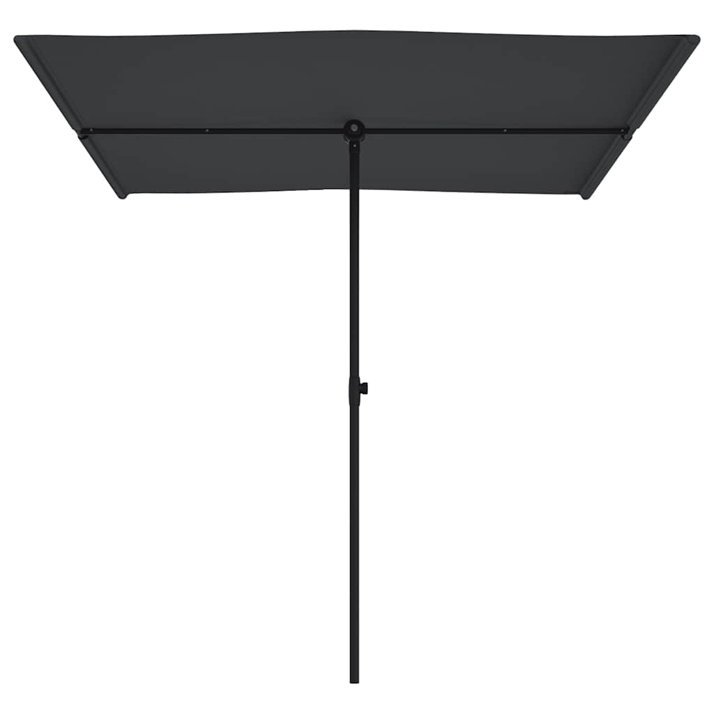Sonnenschirm mit Aluminium-Mast 180x110 cm Bordeauxrot