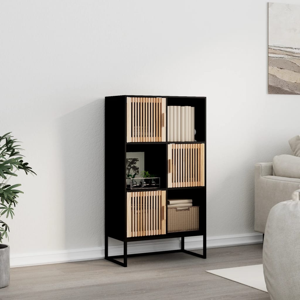 Highboard Weiß 70x35x125 cm Holzwerkstoff