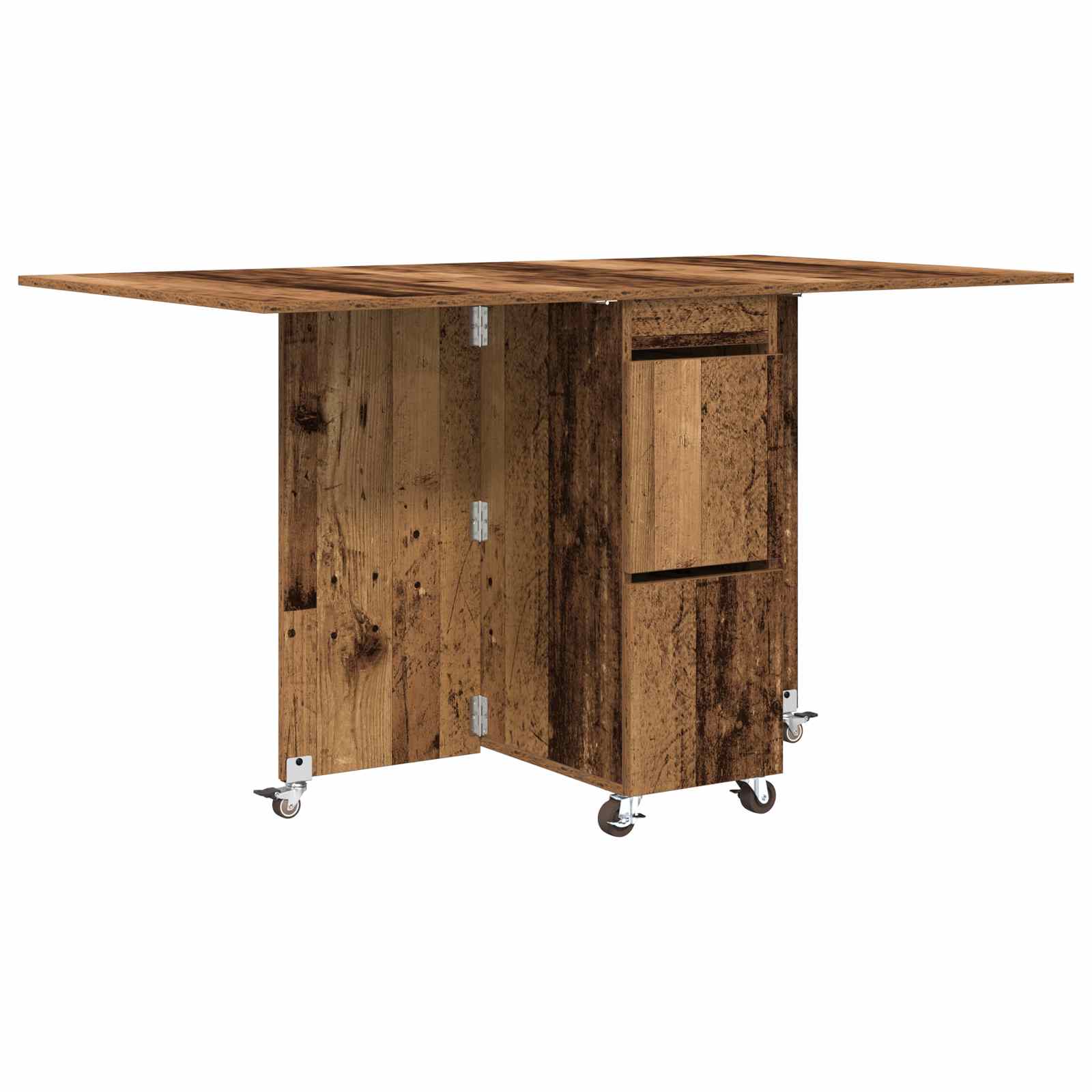 Esstisch 2 pcs 140 x 80 x 77 cm Holzwerkstoff Weiß Rechtwinklig