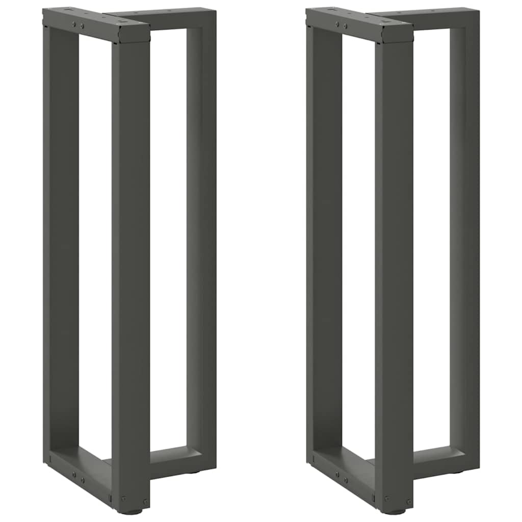 Couchtischbeine T-Form 2 Stk. Schwarz 30x25x(30-31) cm Stahl