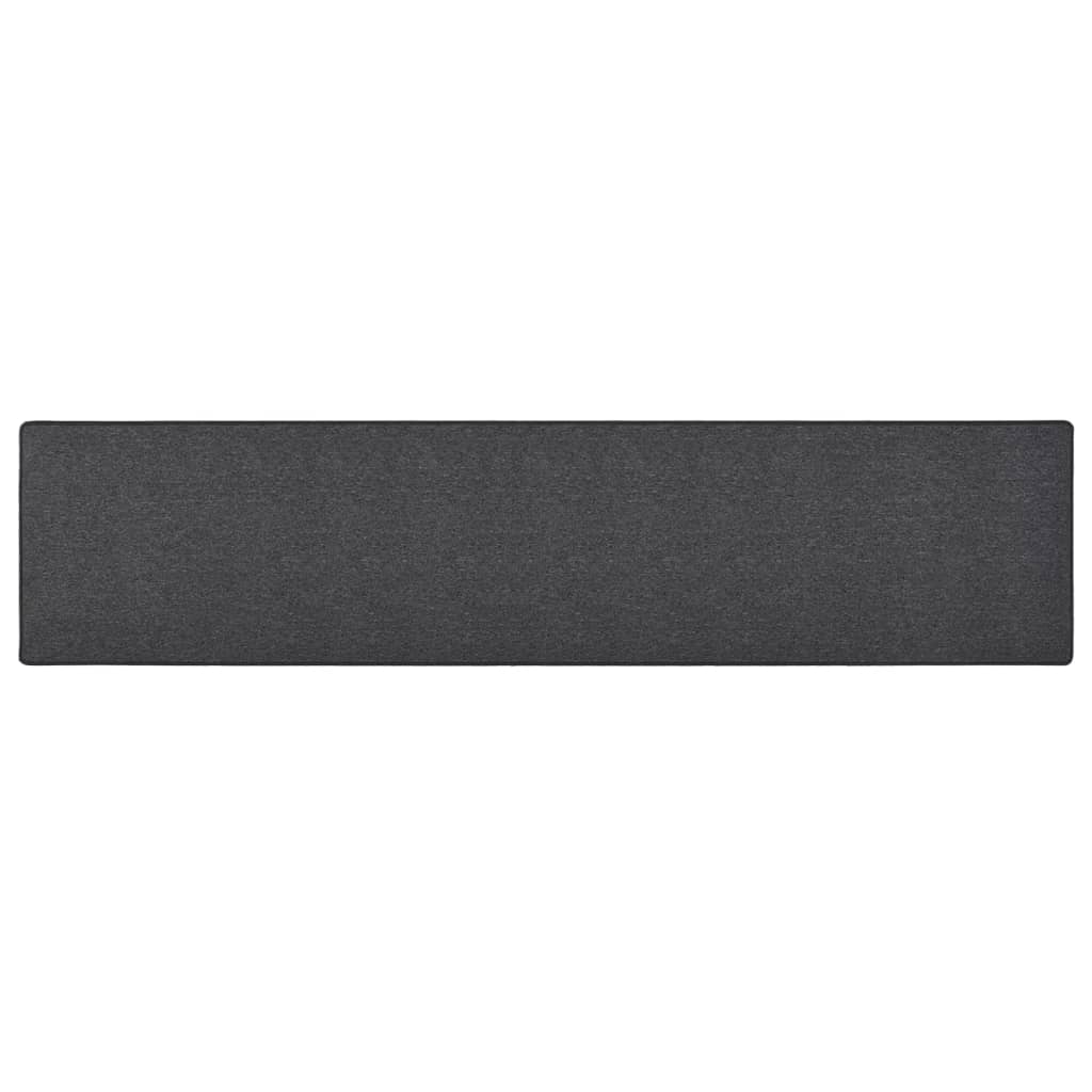 Teppichläufer Anthrazit 80 x 500 cm 100% Polypropylen