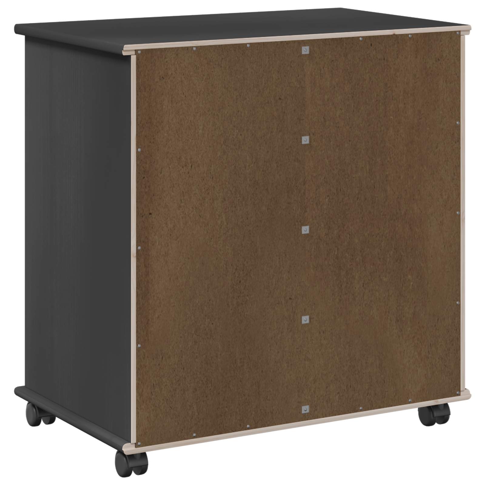 Rollschrank Honigbraun 63,5 x 39 x 65,5 cm Massivholz Kiefer