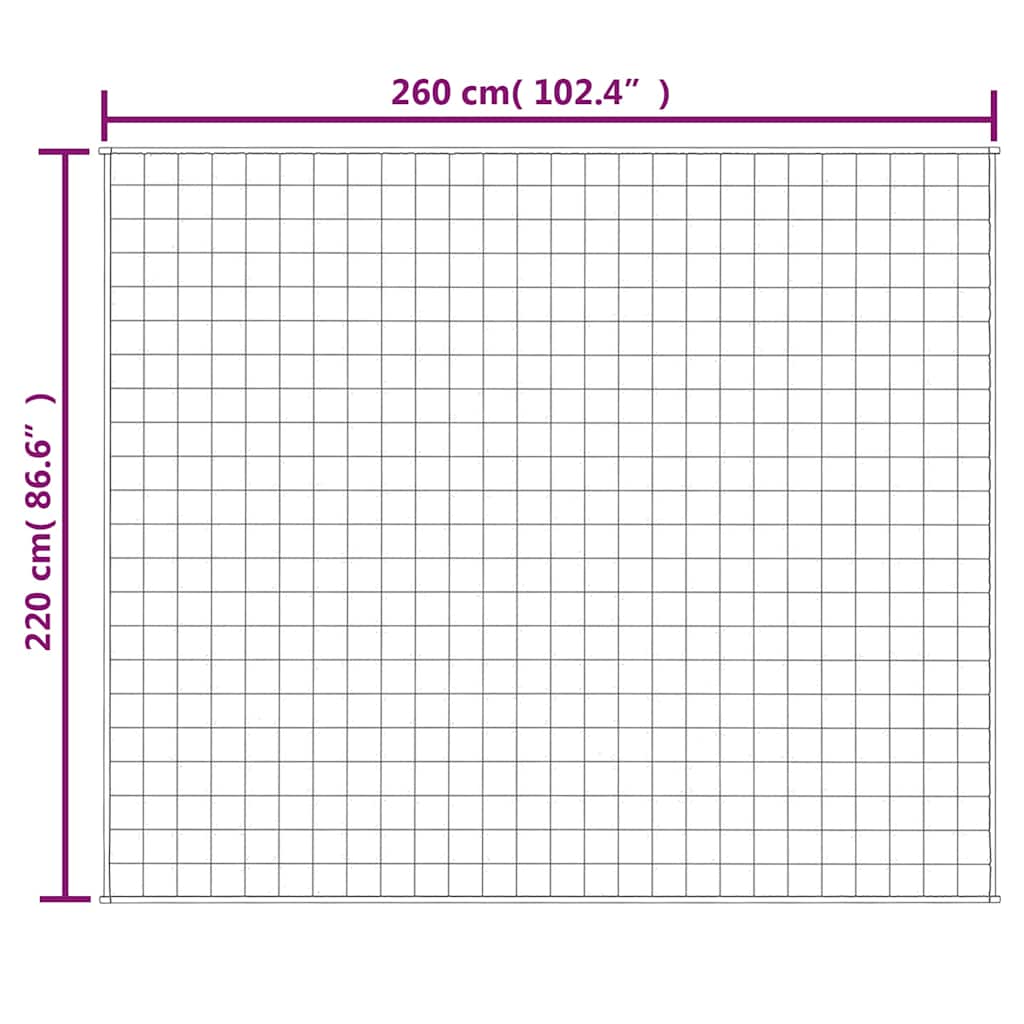 Gewichtsdecke Grau 122x183 cm 5 kg Stoff