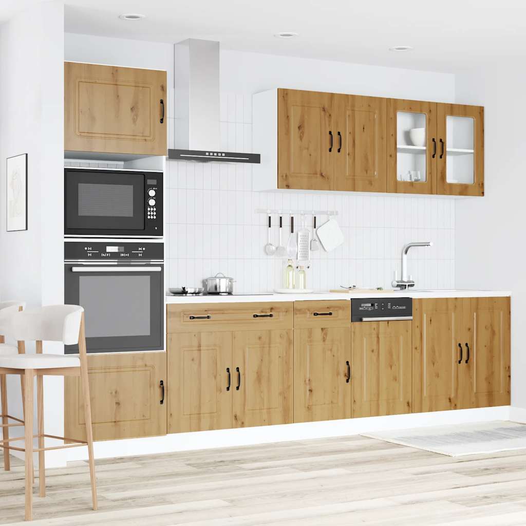 7-tlg. Küchenschrank-Set Kalmar Weiß Holzwerkstoff