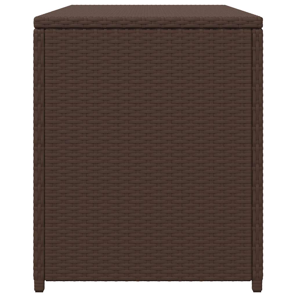 Garten-Auflagenbox Schwarz 120x50x60 cm Poly Rattan