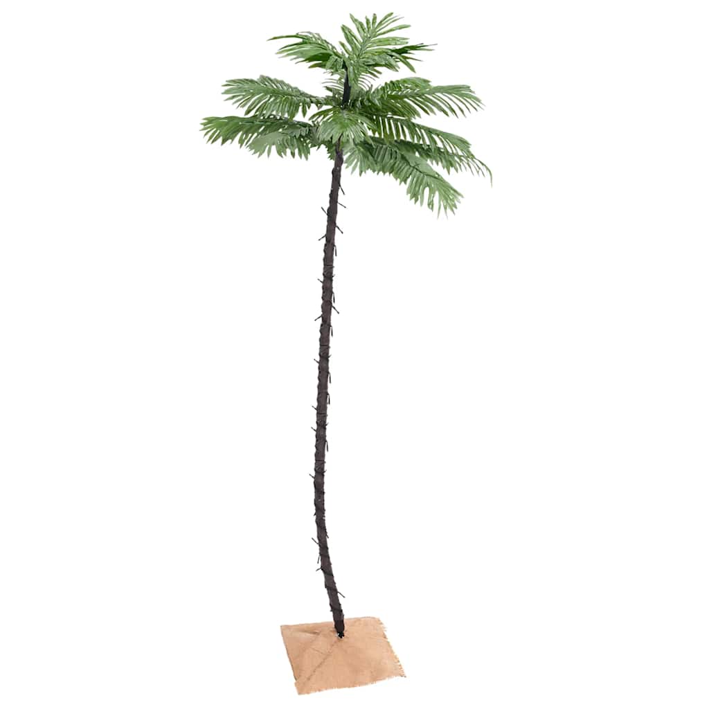 Künstliche Palme LED Warmweiß 72 LEDs 120 cm