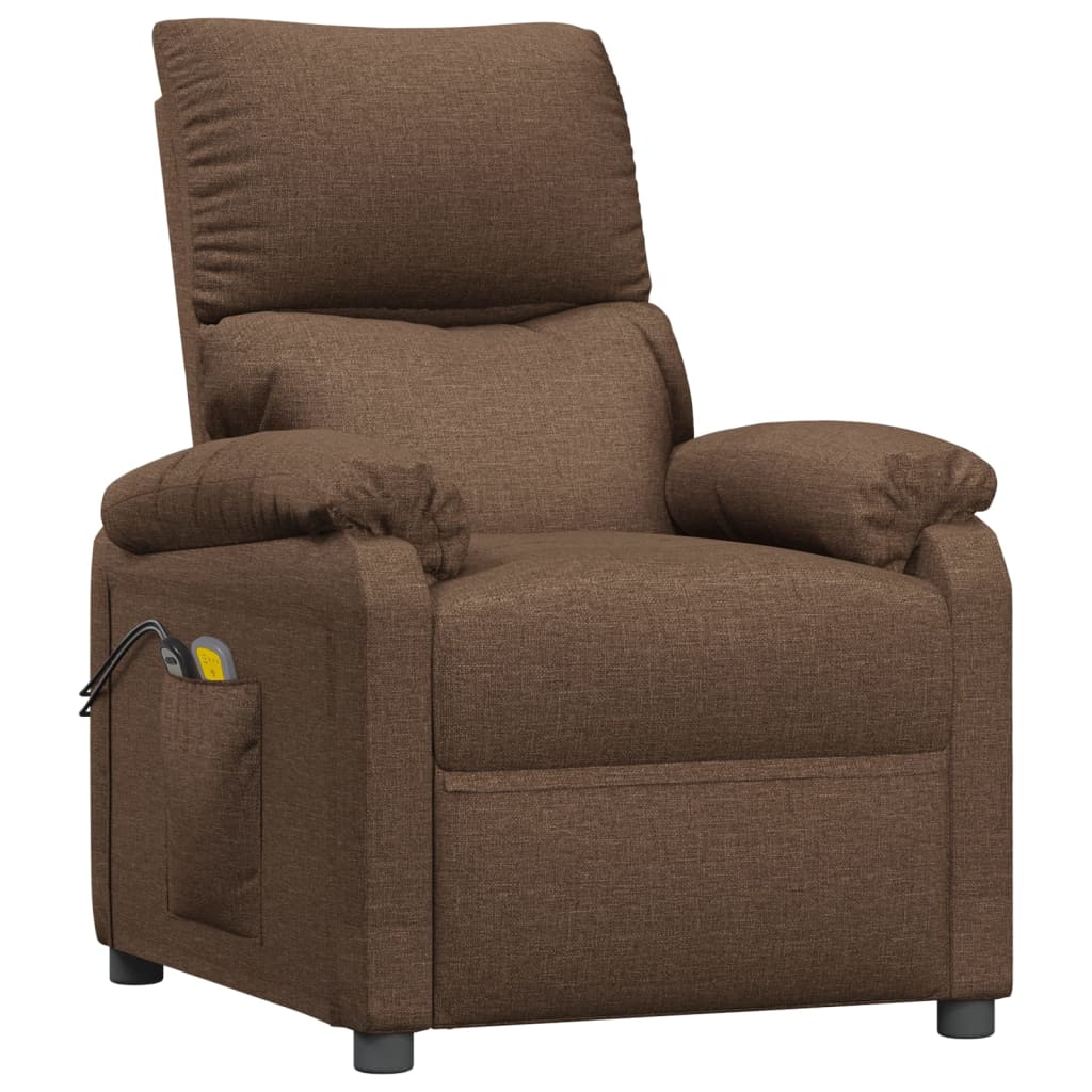 Massagesessel Elektrisch Schwarz Stoff
