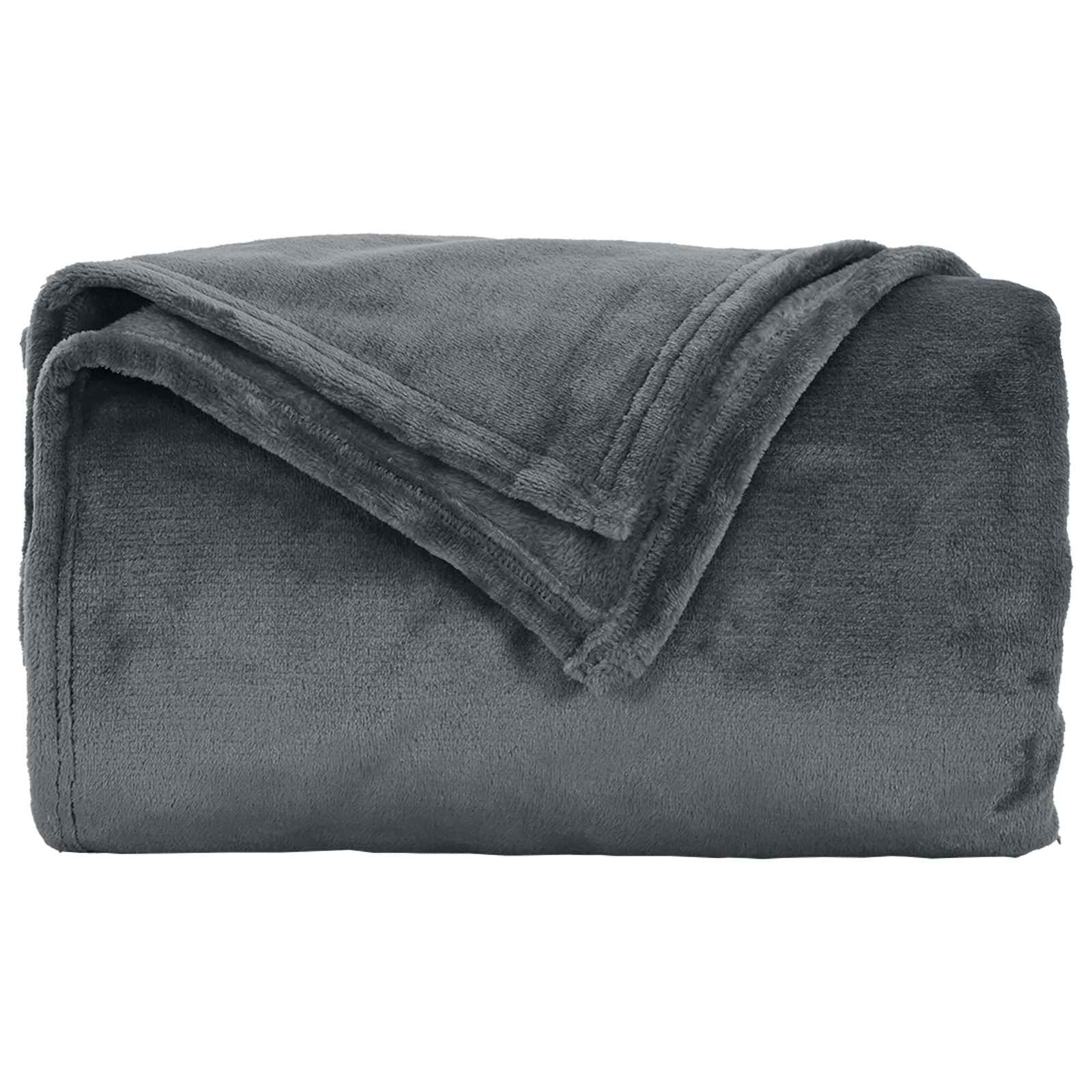 Überwurfdecke Beige 130 x 150 cm Fleece