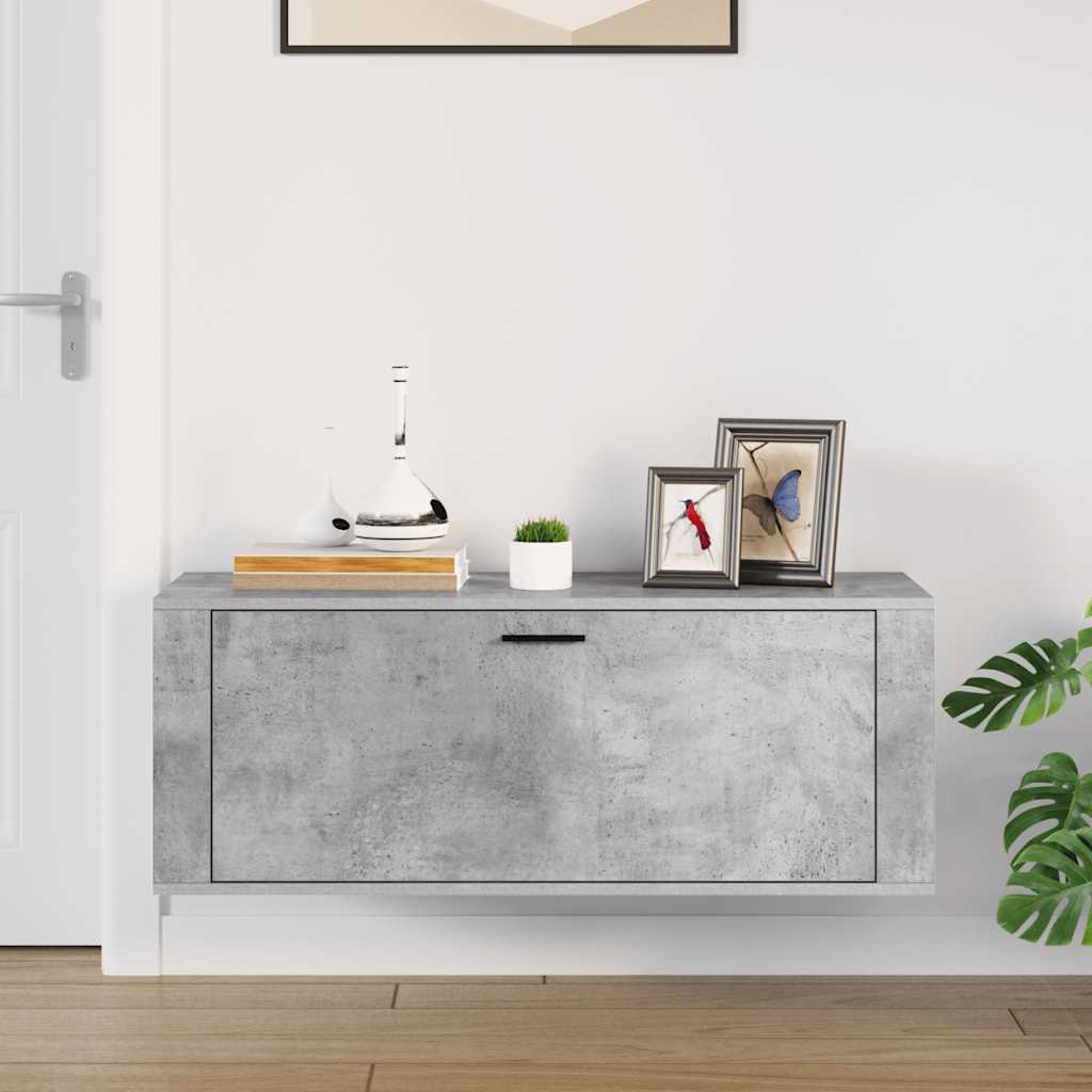 Wand-Schuhschrank Weiß 100x35x38 cm Holzwerkstoff