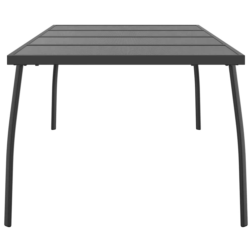 Gartentisch Anthrazit 100x100x72 cm Stahlgitter