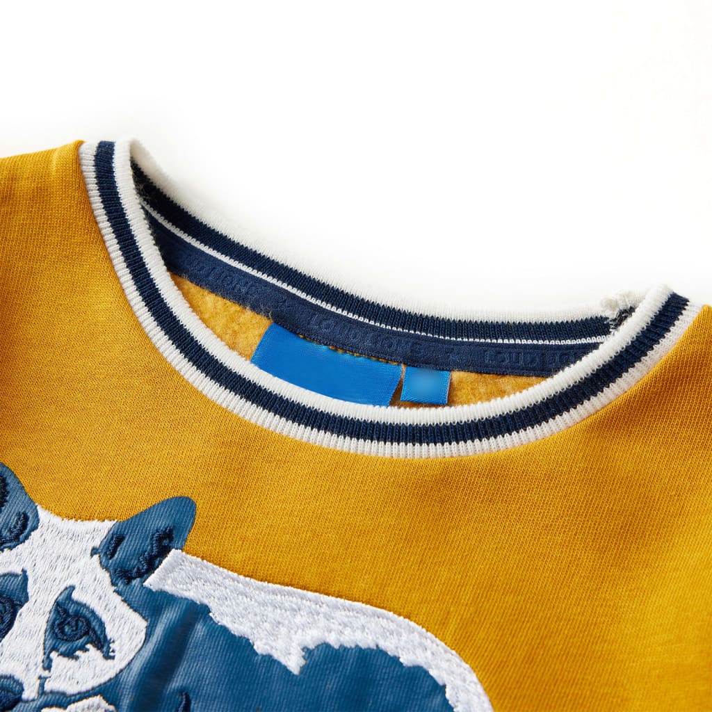 Kinder-Sweatshirt Marineblau Melange 92