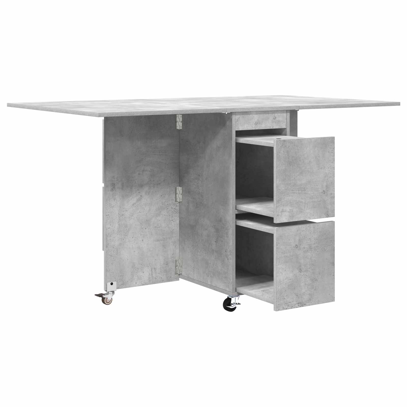 Esstisch 2 pcs 140 x 80 x 77 cm Holzwerkstoff Weiß Rechtwinklig