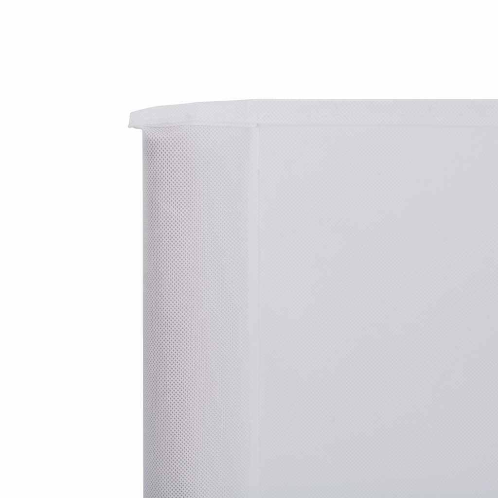 3-teiliges Windschutzgewebe 400 x 120 cm Weiß
