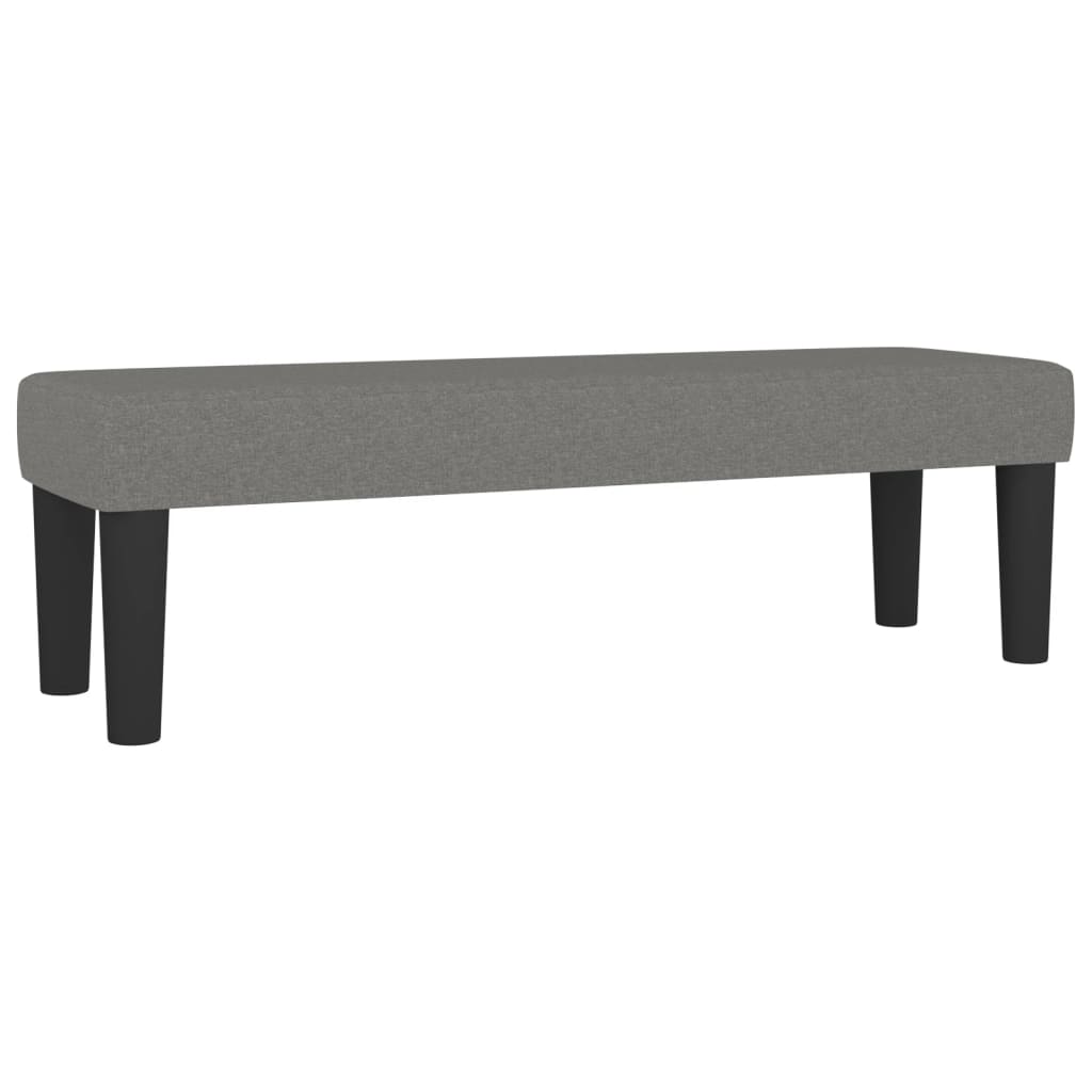 Sitzbank Hellgrau 70x30x30 cm Stoff